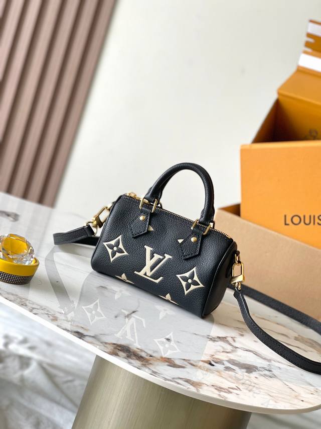 Premium Mb Original Leather Nano S Batch Eedy Handbag Model: M81456 Black Materi
