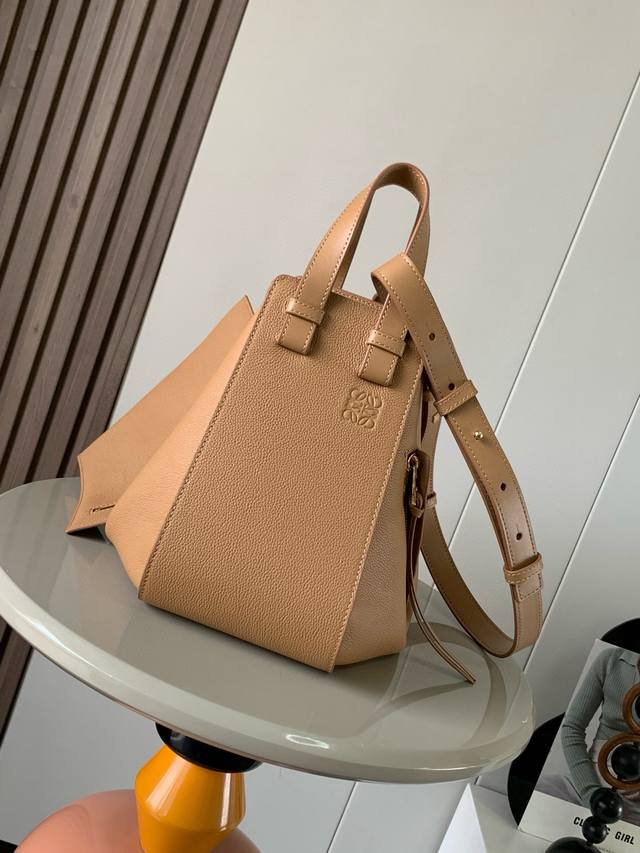 Small Soft Grained Cowhide Leather Hammock Handbag A Versatile Handbag With Soft