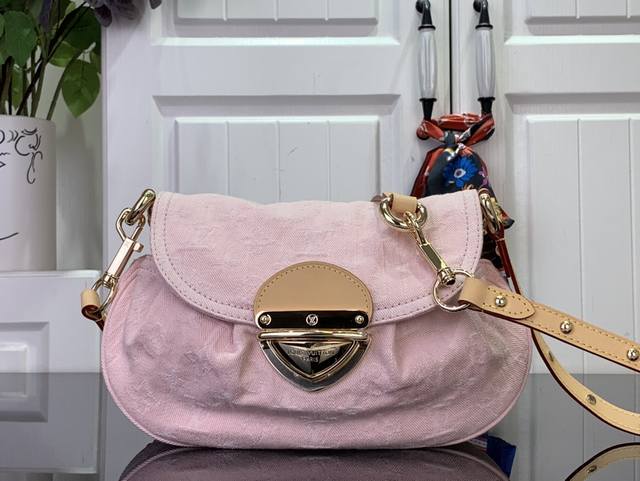 Premium Original Special Offer Sunset Handbag M13347 Pink Denim This Sunset Hand