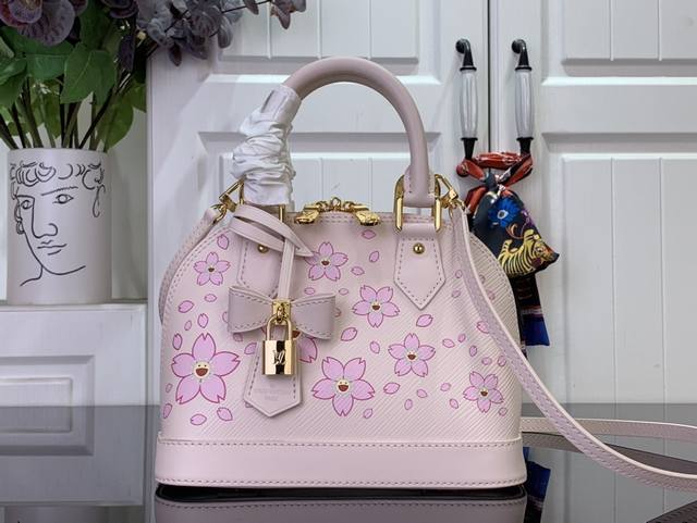 Top-Quality Original Piece, Special Offer. Lv Tm Alma Bb Handbag M13104 Pink Che