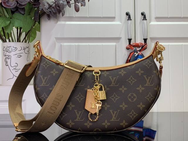 Top-Tier Authentic Special Offer Loop Hobo Moon Handbag - Vintage M12939 Vintage