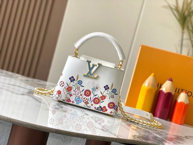 Top-Grade Authentic Guangzhou-Made M13246 Graffiti This Capucines Mini Handbag F