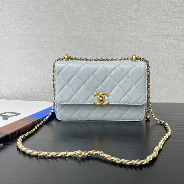 Genuine Leather Large Size 25S New Version Upgrade Castle Series Gold Ball Bag C