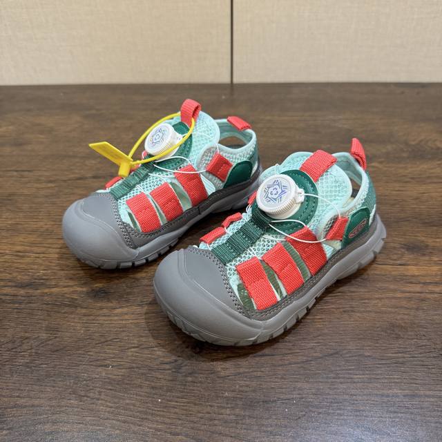 Keen New Kids' Shoes 26-37 With Twist Buckle And Sawtooth Rubber Outsole For Str