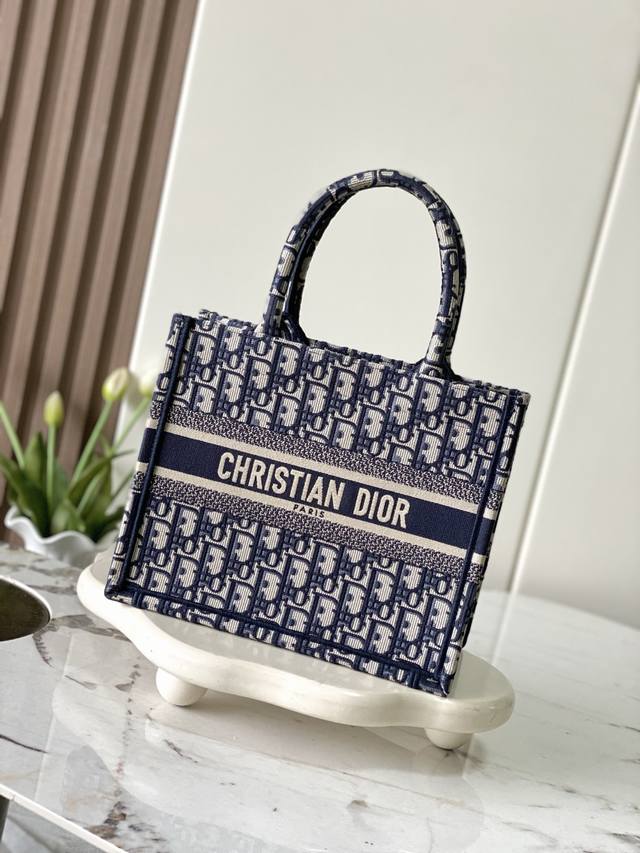 Style Number 99301 Authentic Original Vintage Blue Small Dior Book Tote Shopping