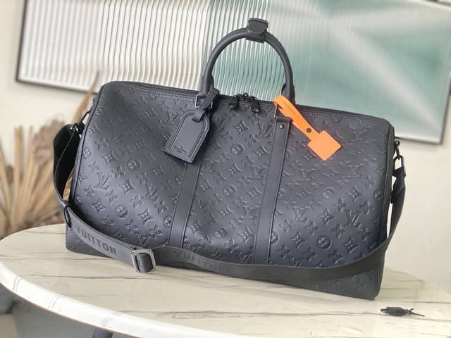 Top-Grain Leather, Premium Original M44810 This Keepall Bandouli Re 50 Travel Ba