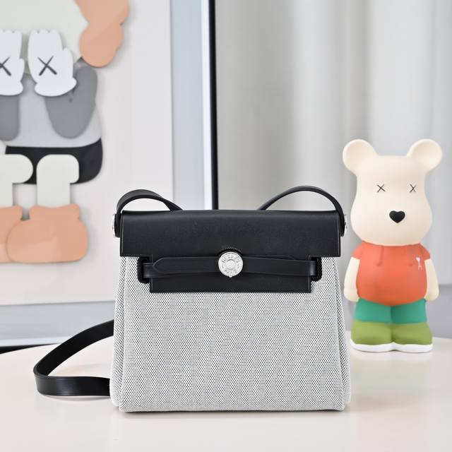 New Arrival In Stock Mini Herbag Kelly Mini Cloth Bag 20Cm Leather Patchwork Sil
