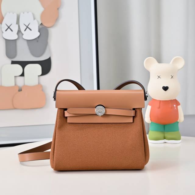 New Arrival In Stock Mini Herbag Kelly Mini Cloth Bag 20Cm Leather Patchwork Sil