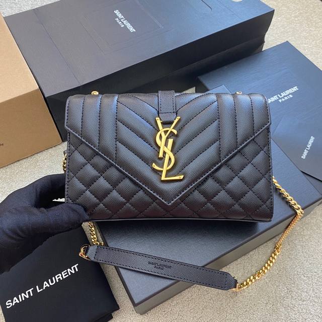 Original Leather, Premium Quality, Black Ball Pattern, Gold Buckle, Ysl New Mode