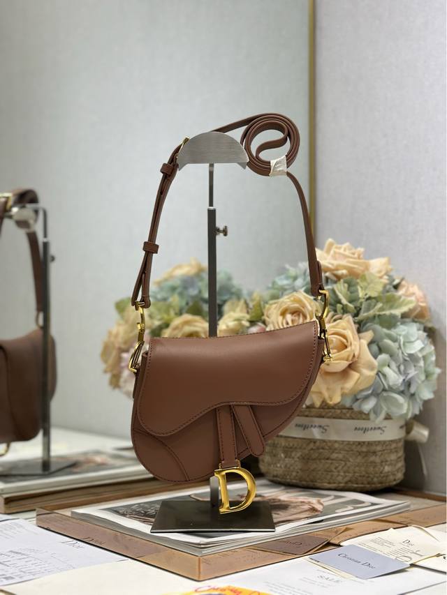 Premium Original Mini Soft Saddle Bag With Shoulder Strap, Brown This Soft Saddl