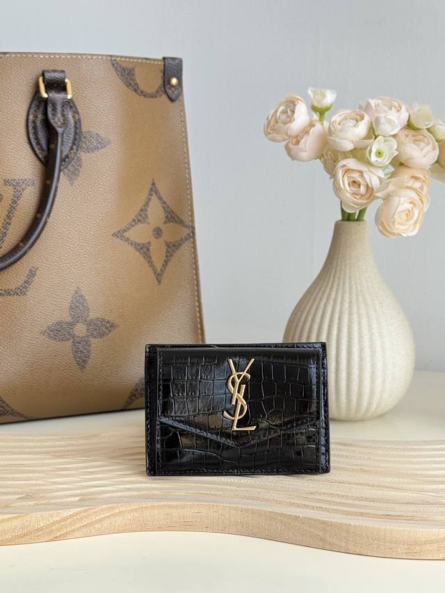 Ysl Card Holder - New Saint Laurent Background Upgrade Available Holds 3-4 Cards