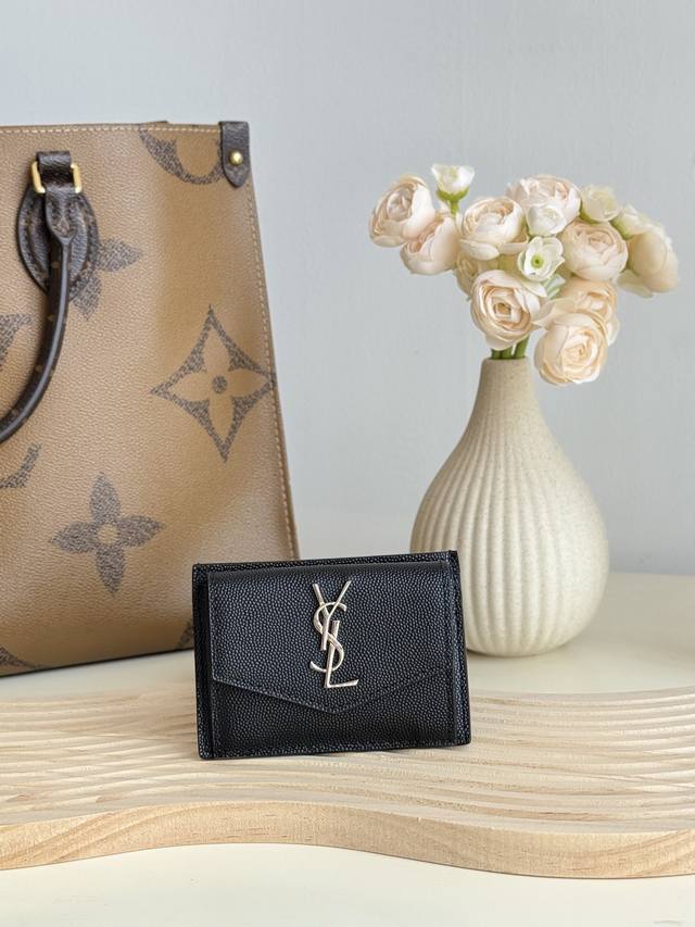 Ysl Card Holder - New Saint Laurent Background Upgrade In Progress, Holds 3-4 Ca
