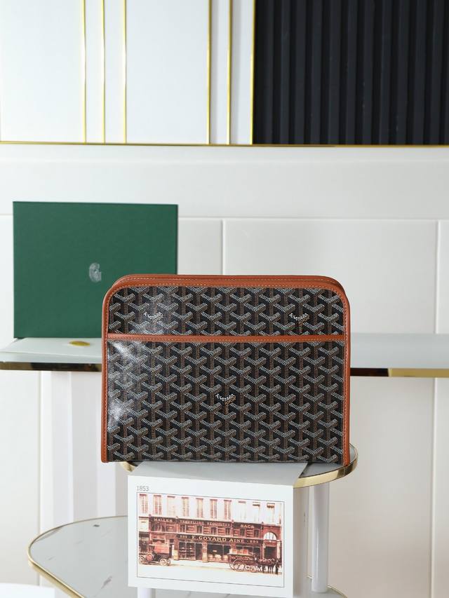 Genuine Leather, Premium Quality, Authentic Product Goyard Jouvence Toiletry Bag