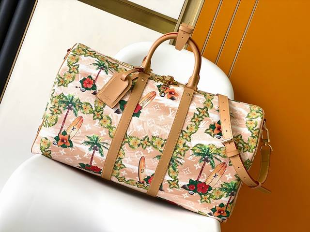 M25002 Top-Grade Original Piece. This Keepall Bandouli Re 50 Travel Bag Is Inspi