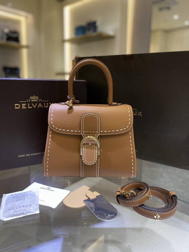 Delvaux Caramel Stitching New Pm Delvaux Spring/Summer Collection. This Classic