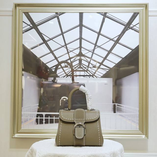 Elephant Gray Mini Size. Delvaux, The Belgian Luxury Leather Goods House Founded
