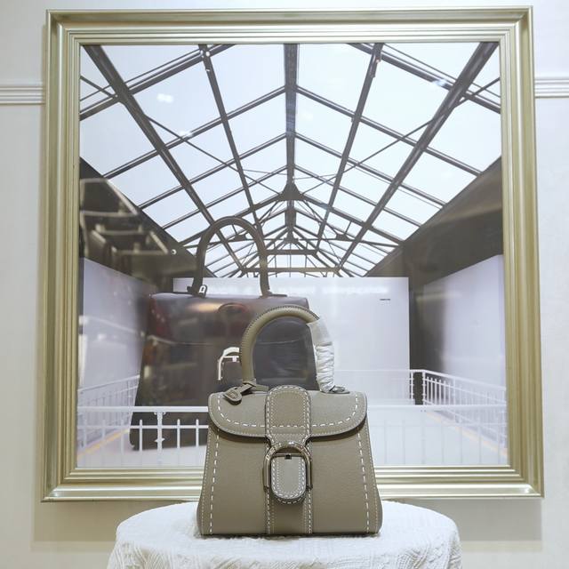 With Milk Gray Exterior Stitching, Mini Size. Delvaux, The Belgian Luxury Leathe
