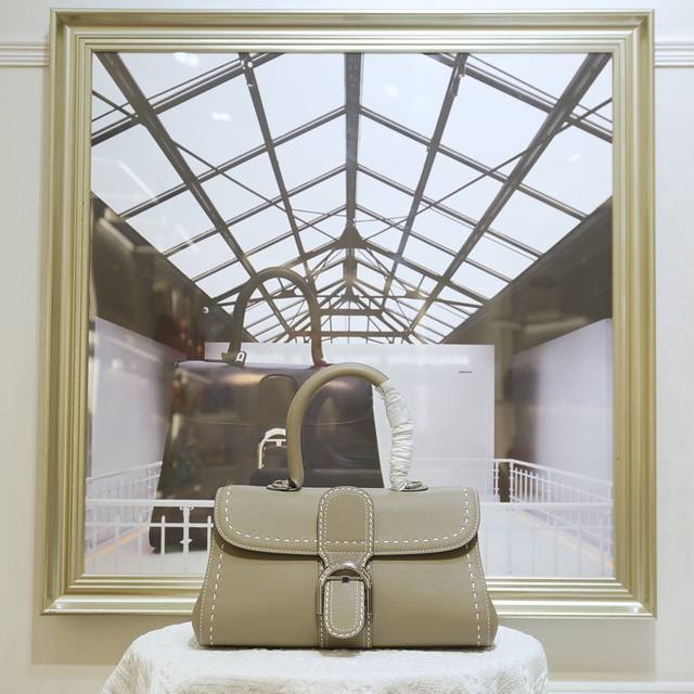 With Cream-Gray Horizontal Panel And Ew Design. Delvaux, The Belgian Luxury Leat