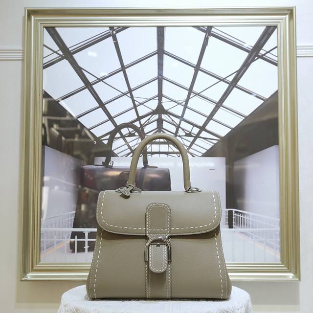 With Cream-Gray Stitching And Medium Size. Delvaux, The Belgian Luxury Leather G