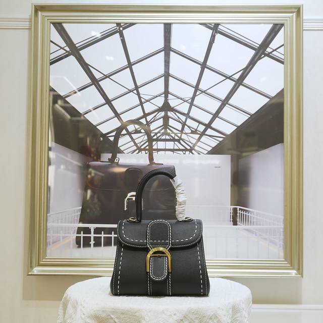 Black Mini Small Size With External Stitching. Delvaux, The Belgian Luxury Leath