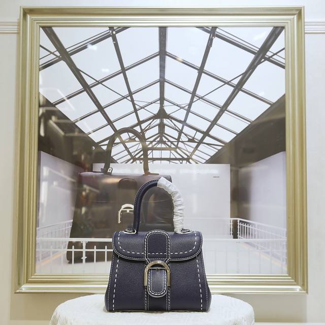 Indigo Blue Mini Small Size. Delvaux, The Belgian Luxury Leather Goods House Fou