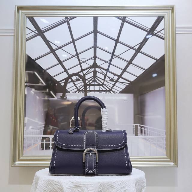 Indigo Blue Horizontal Version. Delvaux, The Belgian Luxury Leather Goods House