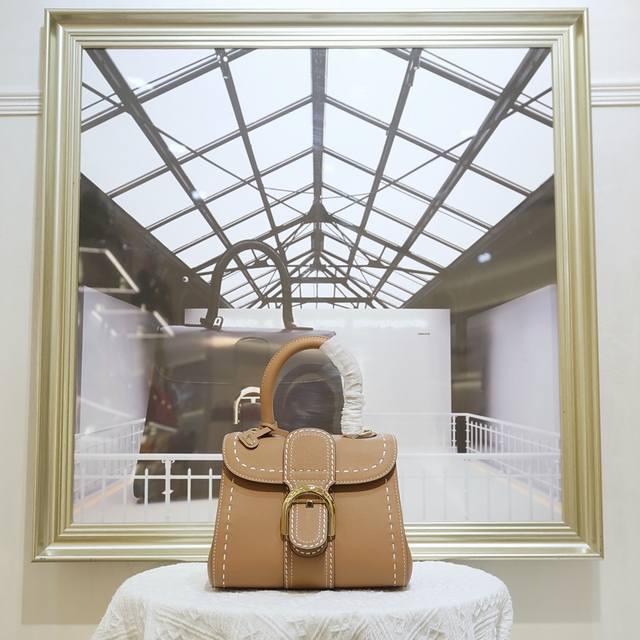 With Caramel-Colored Outer Stitching, Mini Size. Delvaux, The Belgian Luxury Lea