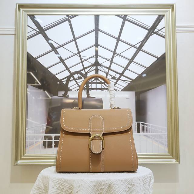 With Soft Latte-Colored Outer Stitching, Medium Size. Delvaux, The Belgian Luxur