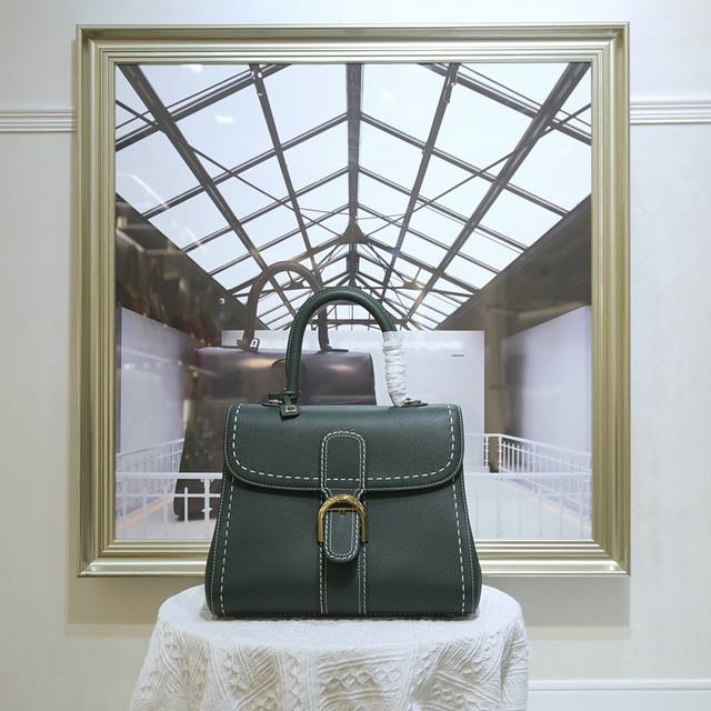 Emerald Green Medium Size With Outer Stitching. Delvaux, The Belgian Luxury Leat