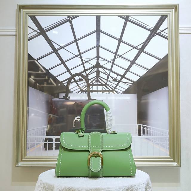 Green Stitching Horizontal Ew. Delvaux, The Belgian Luxury Leather Goods House F
