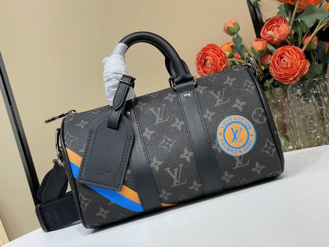Top-Tier Authentic Replica Exclusive Real-Shot Keepall 25Cm Handbag P2520 Black