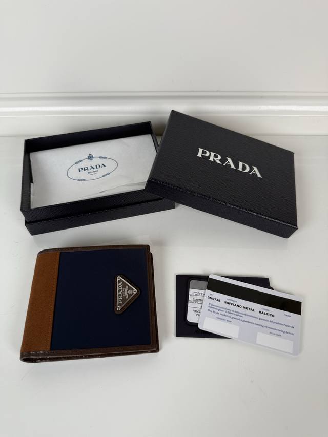 P Home Nylon Fabric + Velvet Leather Short Wallet, Model 738, One Snap Pocket, F