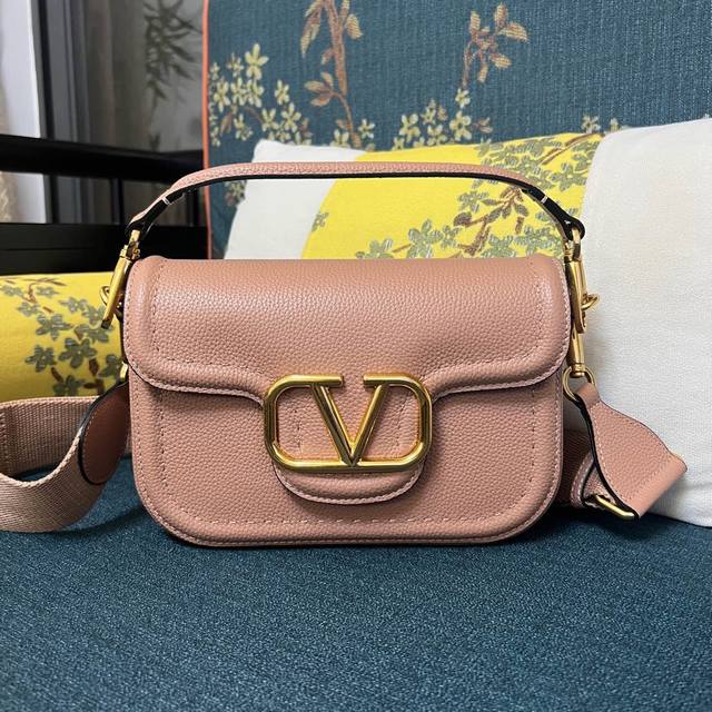 Model: 2010 Garavani Alltime Soft Grained Calfskin Handbag With Metal Vlogo Sign