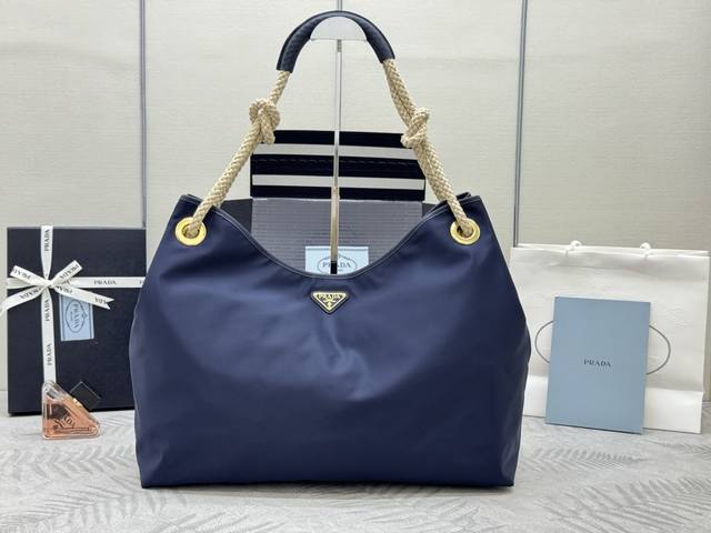 New Tote Bag 1Bc244 Large Shopping Bag Blue This Recycled Nylon Bag Is Inspired