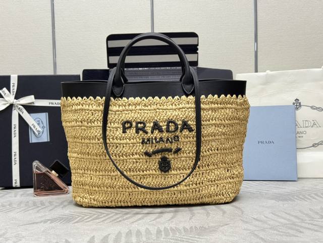 New Straw Tote Bag 1Bg499 Large Woven Fabric Tote Bag The Material Is Very Soft.