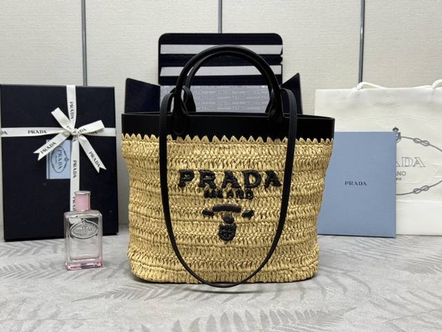 New Straw Tote Bag 1Bg500 Medium Woven Fabric Tote Bag The Material Is Very Soft