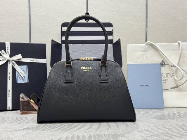 New 1Bg537 Medium Tote Shoulder Handbag Imported Cross-Grained Cowhide This Exqu