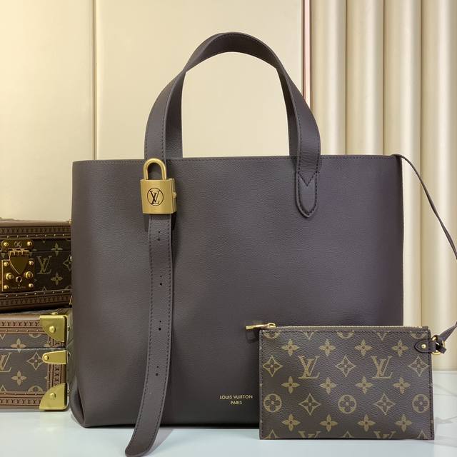 Top-Grade Original Low Key Cabas Handbag M25341 Black M25342 Brown M25343 Stone