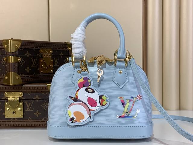 Top Original M14197 Light Blue Water Ripple Shell Bag New For The Season Lv X Tm