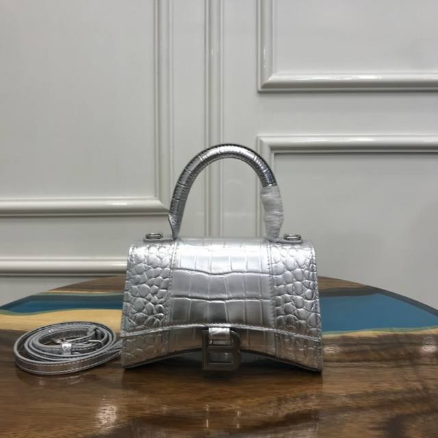 The Upgraded Version Of Balenciaga's Crocodile-Patterned Hourglass Bag Is Now Av