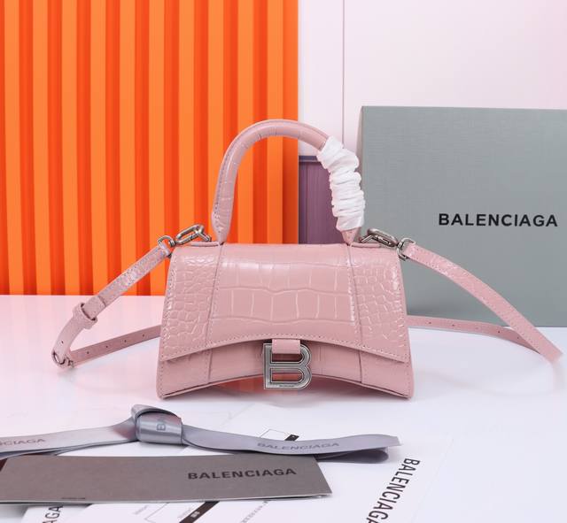The Upgraded Version Of Balenciaga's Crocodile-Patterned Hourglass Bag Is Now Av