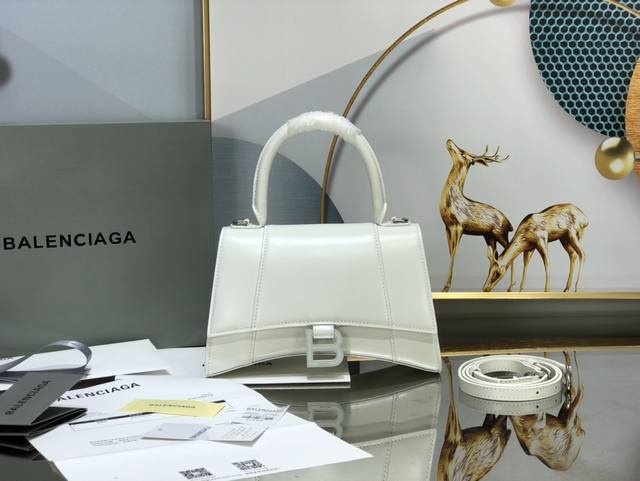 White Lacquer Buckle Plain S Size#Grand Launch Of Balenciaga Paris Family Purcha