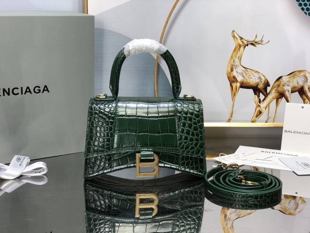 Emerald Green Crocodile Xs# Grandly Launch The Balenciaga Parisian Family Purcha
