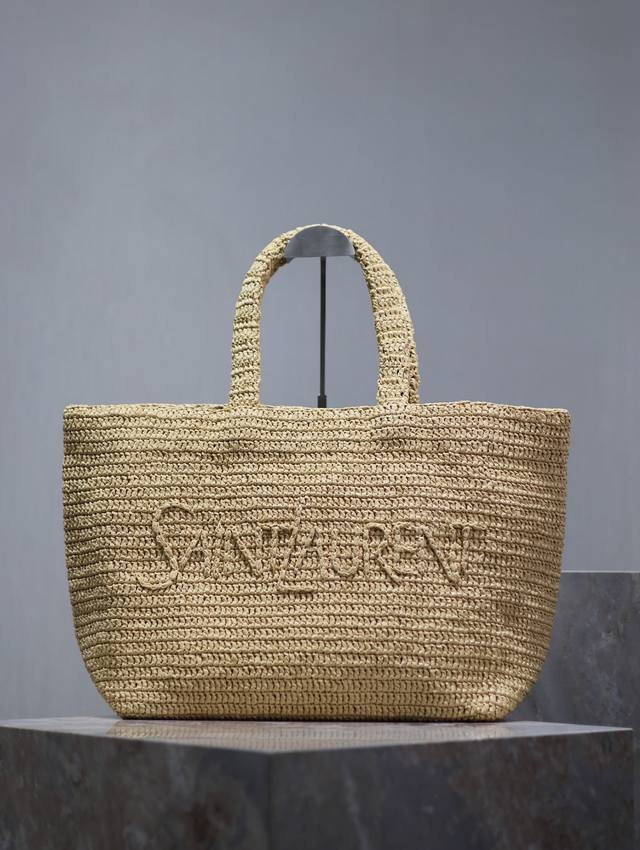 Woven Tote Bag_ A New Simple And Fashionable Shopping Tote Bag With Hand-Woven L