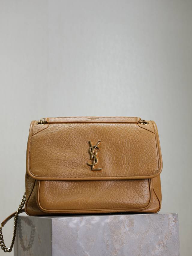 Earthy Yellow Elephant Pattern With Gold Buckle Niki_32Cm It's So Cool. The Bag