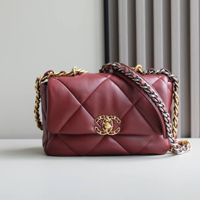 Pure Original 19 Bag Classic Model Leather European Original Square Frame Genuin