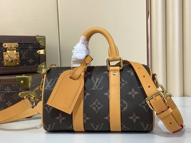 Top Original Replica Exclusive Real Shot Keepall Bandouli Re 25 Handbag M14026 R