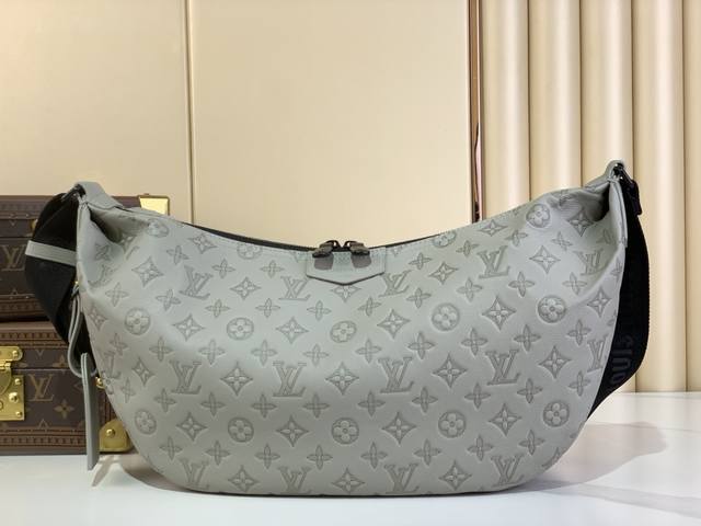 Top Original Replica Exclusive Real Shot Hobo Hamac Moon Handbag M12850 Black 24