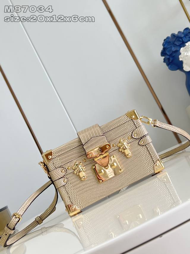 Factory Price P Top Original M87034 This Petite Malle Handbag Is Made By Nicolas