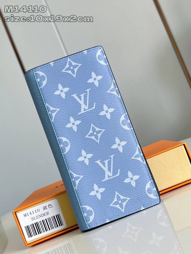 Factory Price P Top Original M14110 Blue This Brazza Long Wallet Is Made Of Colo